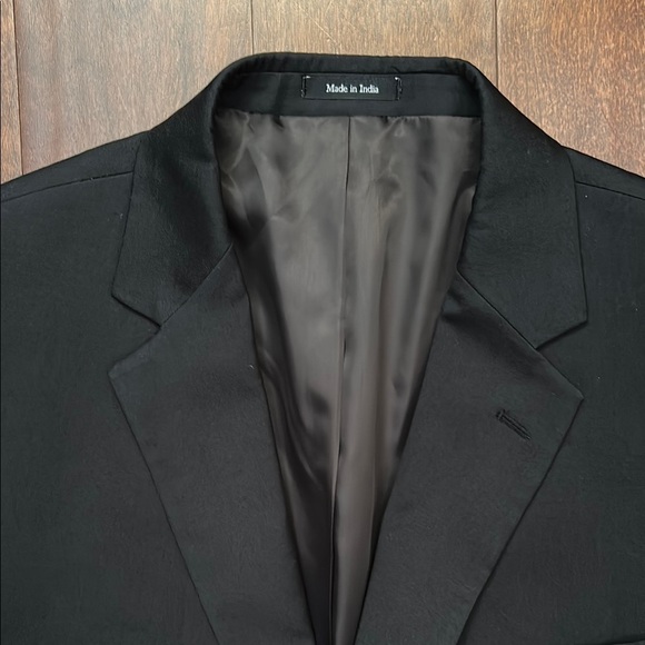 Pronto Uomo Black 100% Wool Blazer, Classic Style, Size 44 Short/38 Waist - Picture 3 of 15